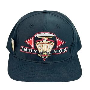 Nwot vintage 1997 Indianapolis 500 Indy Cars snapback hat with pin from the race